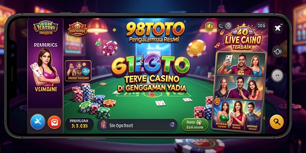Tampilan gameplay Live Casino yang mendebarkan di 98TOTO.