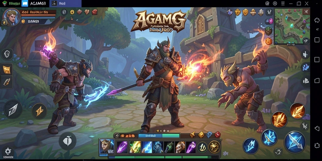 Tampilan gameplay AGAM69 menampilkan serangan seru dan eksplorasi dunia.
