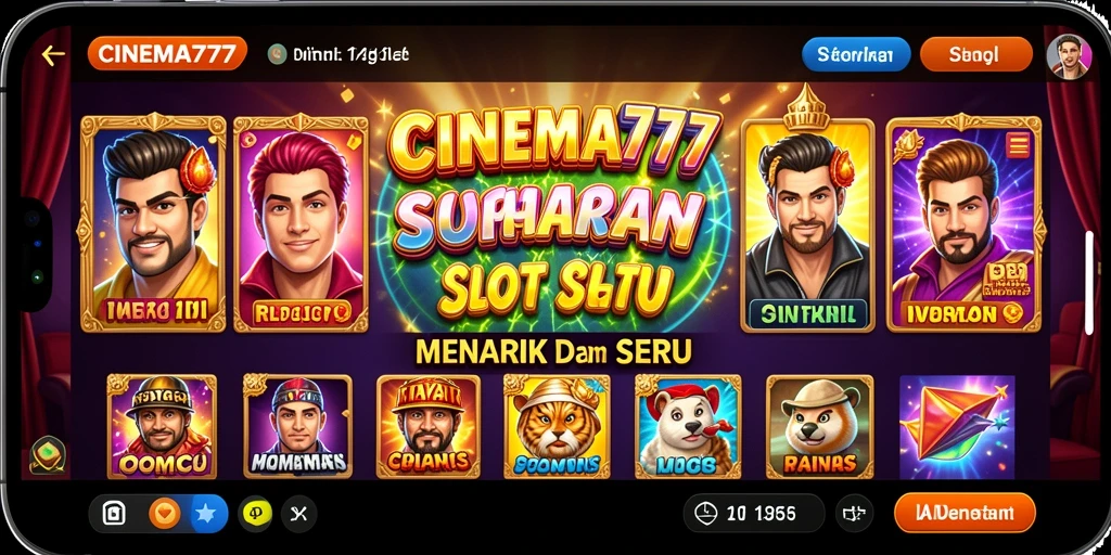 Tampilan gameplay menarik dari CINEMA777 dengan berbagai slot seru.