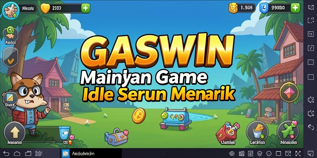 Tampilan menarik dari gameplay GASWIN yang menonjolkan elemen Idle.