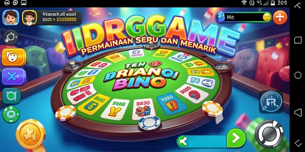 Screenshot gameplay IDRGAME menampilkan suasana permainan Bingo yang seru.