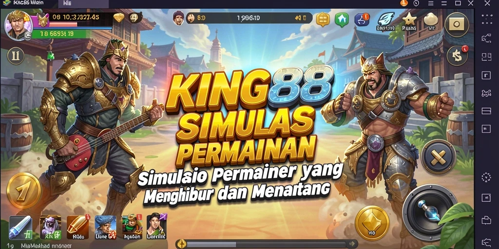 Tangkapan layar KING88 menunjukkan aksi gameplay simulasi yang mendebarkan.