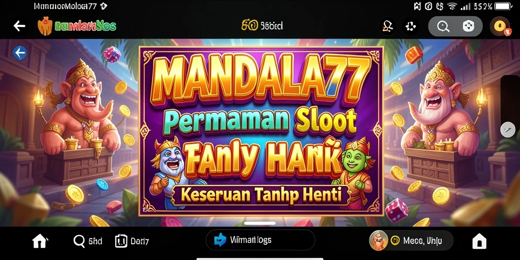 Tampilan gameplay MANDALA77 yang memukau dan seru.