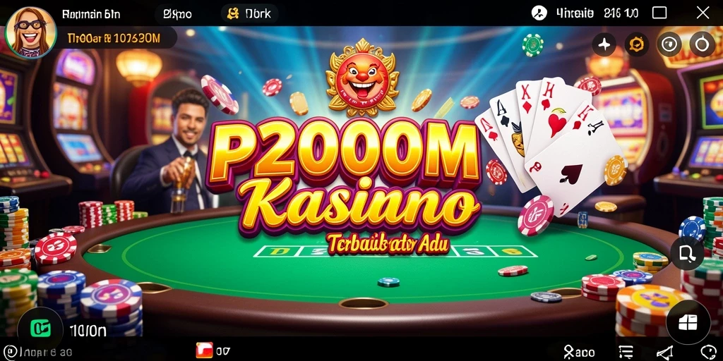 Tampilan utama gameplay P200M menampilkan pemain yang menikmati permainan Kasino.