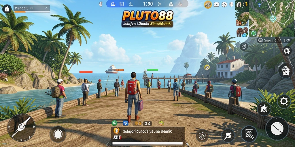 Tampilan gameplay menarik dengan elemen simulasi yang mendetail.