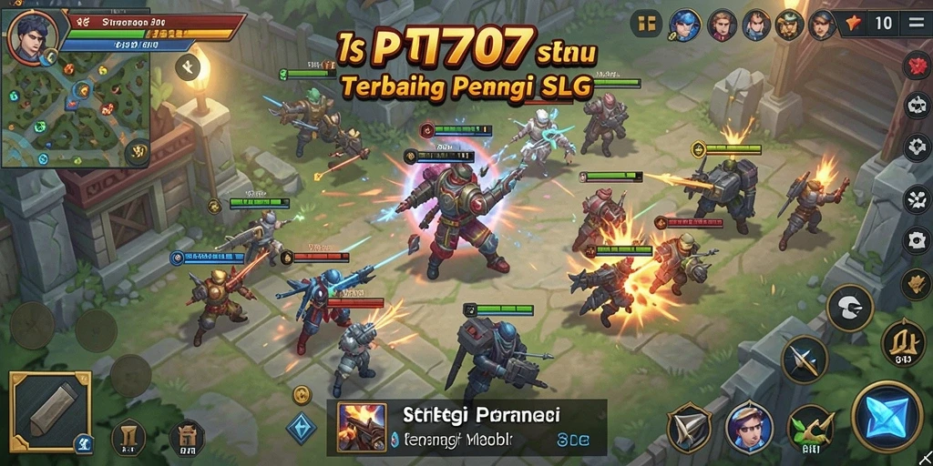 Screenshot gameplay PT707 dengan aksi pertempuran yang seru.