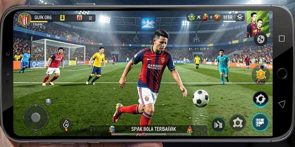 Gameplay T6 menampilkan aksi sepak bola yang mendebarkan.